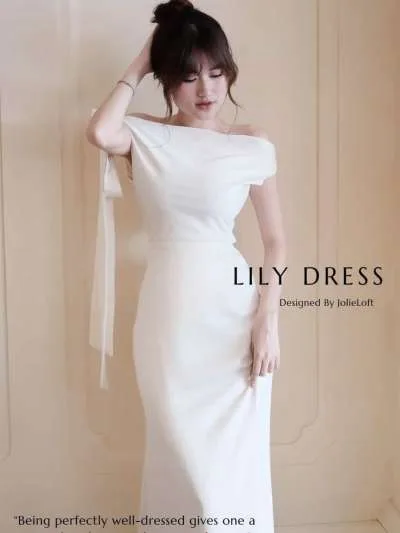 Moment house trắng cột dây lụa S